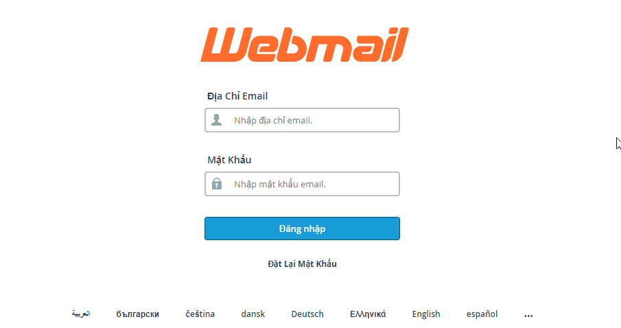 Đăng nhập cPanel