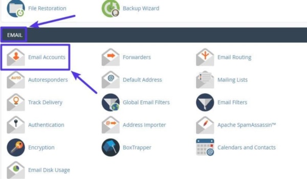 Tạo tài khoản email trong cPanel