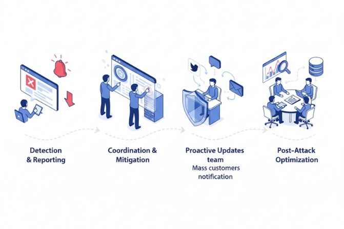 4 bước xử lý khi bị tấn công DDoS