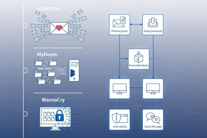Các con đường lây nhiễm của virus máy tính