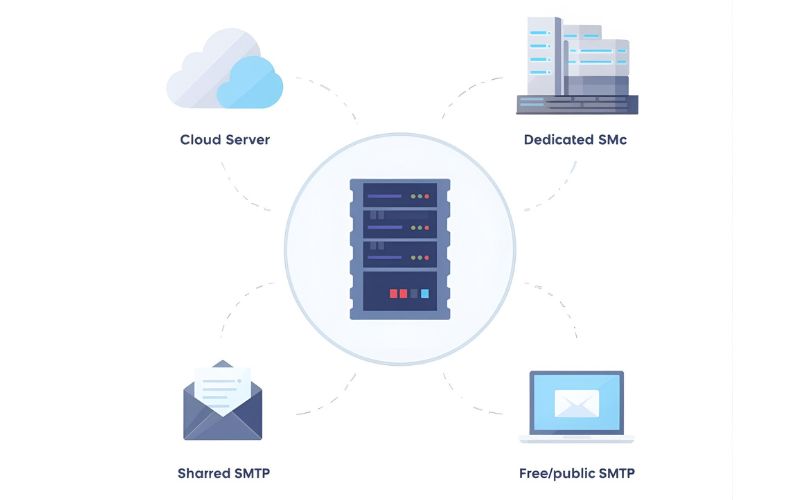Các loại máy chủ SMTP phổ biến hiện nay