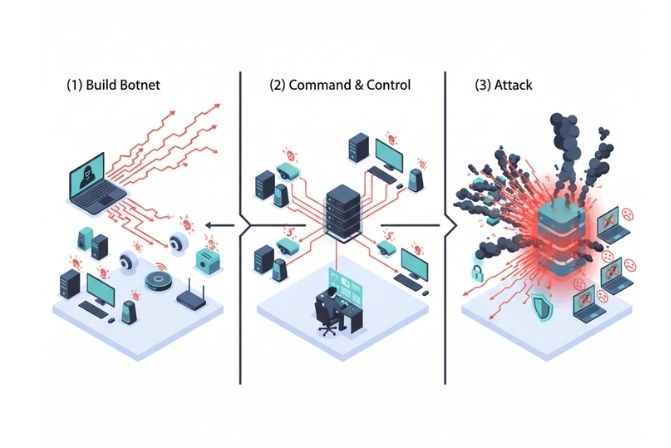 Cơ chế hoạt động DDoS