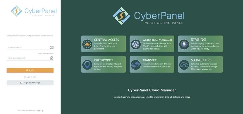 Cyberpanel Login