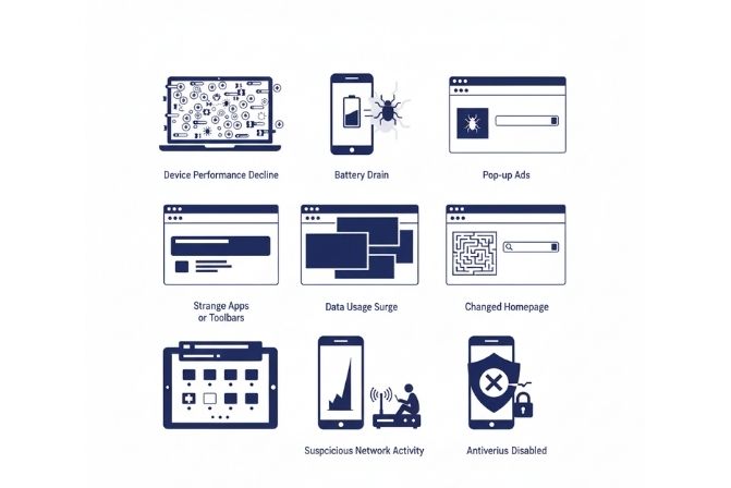 Dấu hiệu giúp nhận biết thiết bị đã nhiễm virus spyware