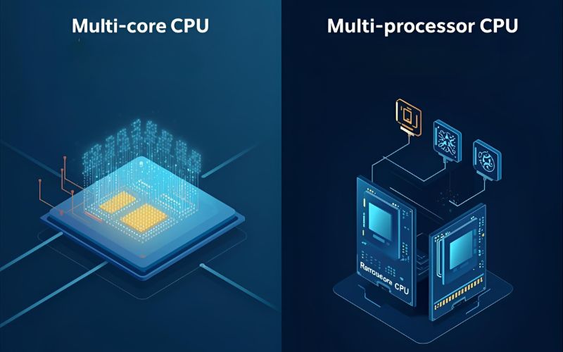 Multi-core CPU và Multi-processor CPU