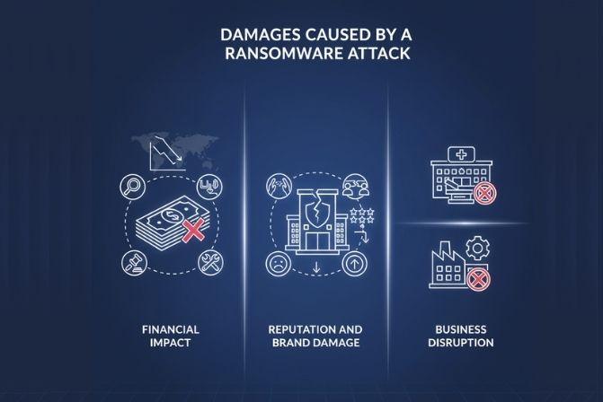 Những thiệt hại do một cuộc tấn công Ransomware gây ra