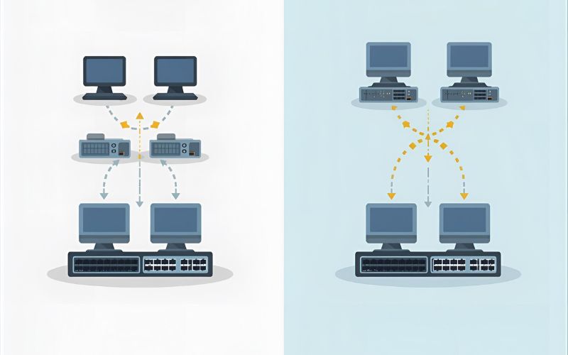 Switch Layer 3 và Switch Layer 2 khác gì nhau