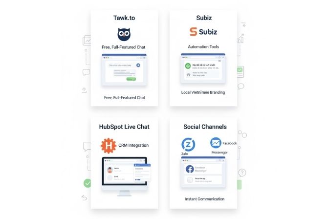 Các nền tảng Live Chat