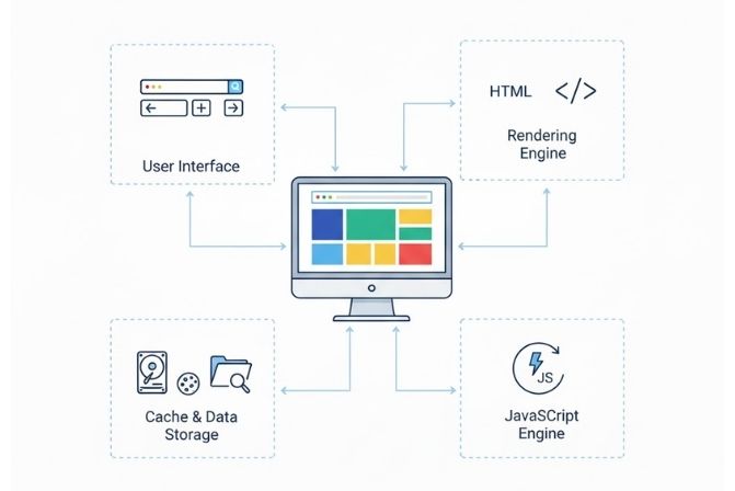 Các thành phần chính của trình duyệt
