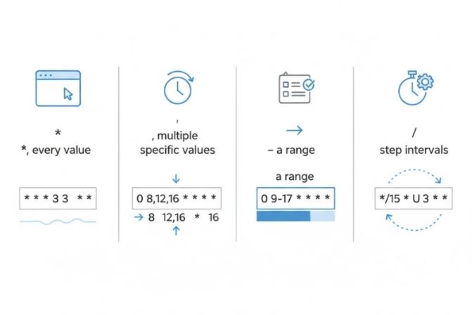 Các toán tử Cron Job