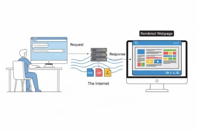 Cách trình duyệt hiển thị Web Page