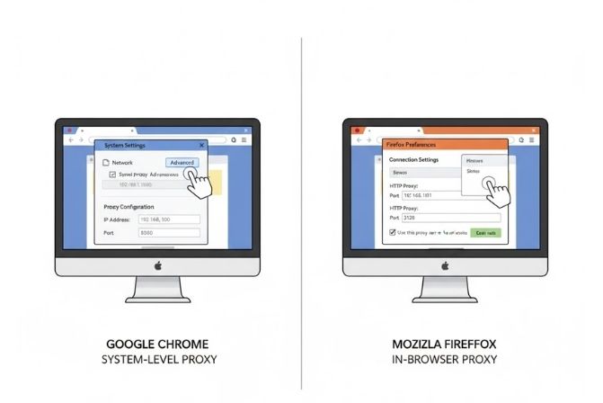 Cài đặt Proxy trên trình duyệt