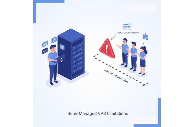 Hạn chế cần lưu ý khi dùng Semi-Managed VPS