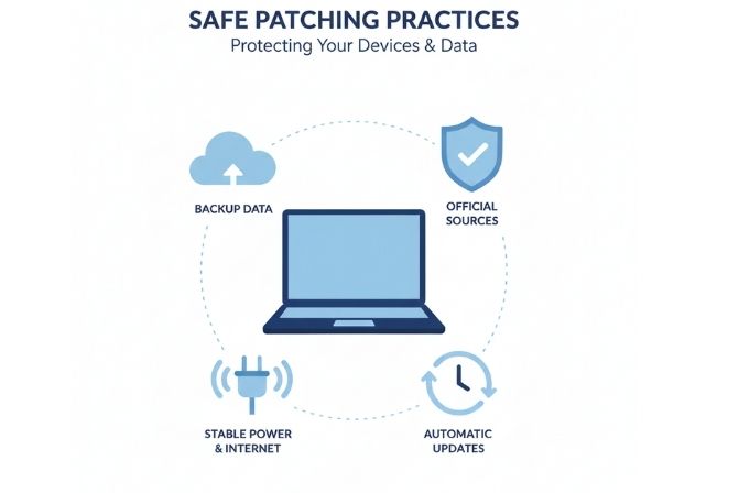Hướng dẫn cập nhật và cài đặt bản vá an toàn
