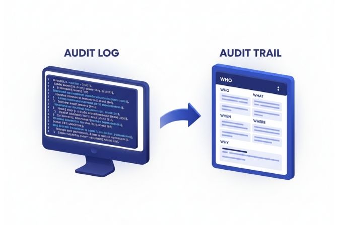 Phân biệt Audit Trail và Audit Log