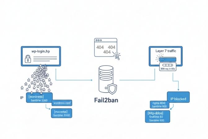 Ứng dụng thực tế Chặn tấn công brute force, HTTP 404 và DDoS
