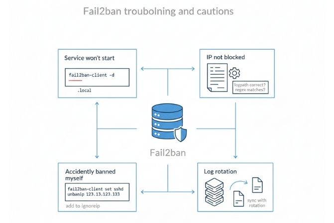 Xử lý sự cố và các lưu ý khi sử dụng Fail2ban