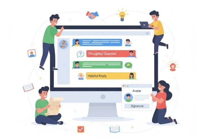 Tham gia và tương tác Forum