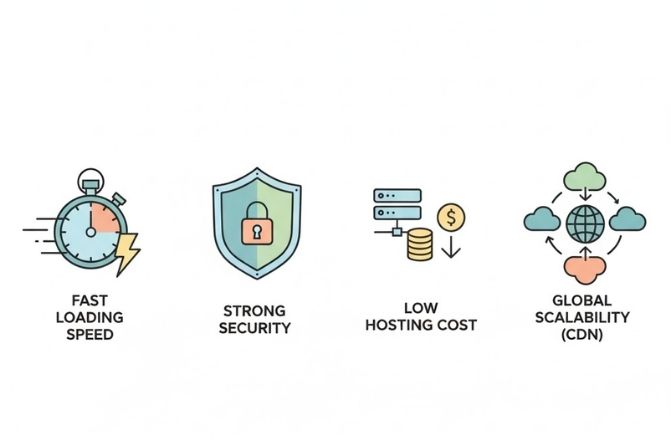 Ưu điểm Web tĩnh